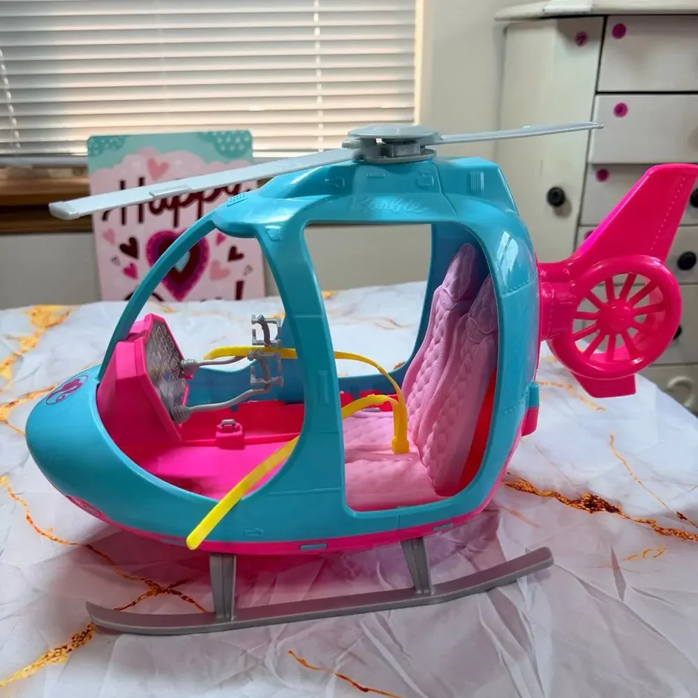 Barbie Helicopter Toy Play Vehicle